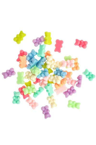 DALPRINT Margele acrilice Macaron Bears ursi 45 buc dpCraft