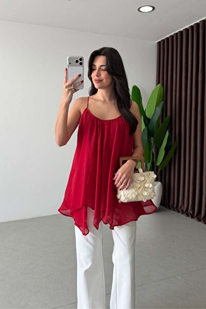 Lady Pixie Flounce Chiffon Blouse