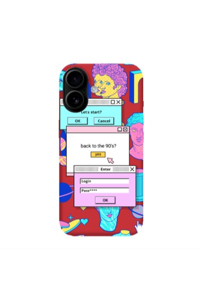Other Apple Iphone 16 plus Enter Login Red Colored Silicone TPU Θήκη