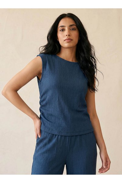 FAV Regular Fit Ruched Top with Texture