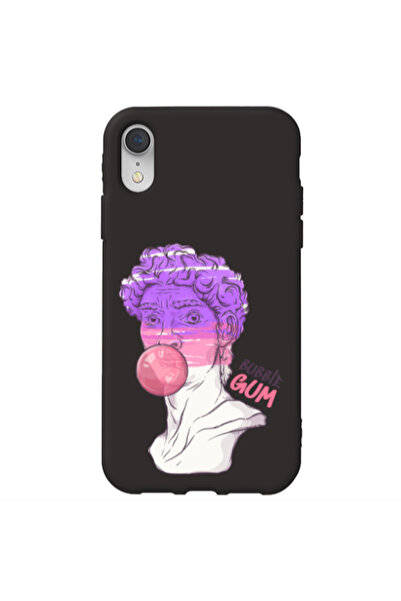 Other Apple iPhone Xr Pin Bubble Black Colored Silicone TPU Θήκη