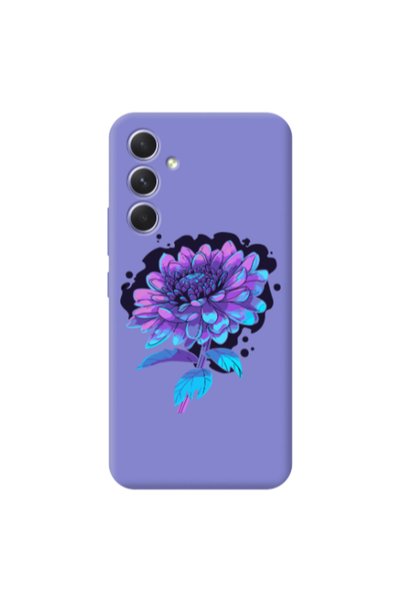 Other Samsung A56 Witch flower Purple Colored Silicone TPU Θήκη
