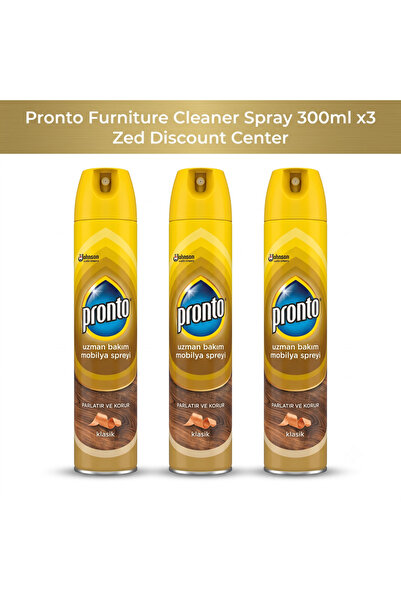 Pronto Spray curățare mobilier 300ml x3
