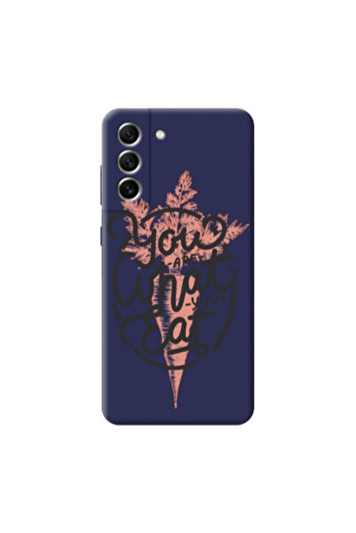 Other Samsung S21 You are What You Eat Dark Grey Colored Silicone TPU Θήκη