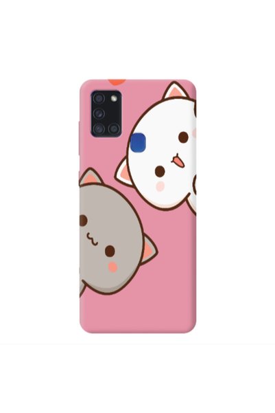 Other Samsung A21S We are here Pink Colored Silicone TPU Θήκη