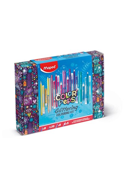 Maped Coloring set Glitter 31 pieces