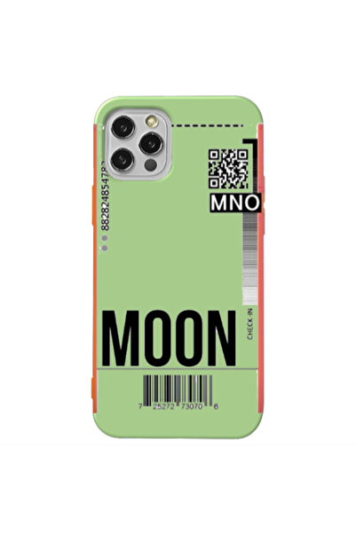 Other Apple iPhone 12 Pro Max A ticket to the moon Light Green Colored Silico...