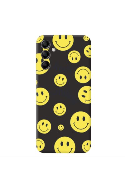 Other Samsung A14 5G Keep Smiling Black Colored Silicone TPU Θήκη