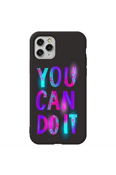 Other Apple iPhone 11 Pro Max You Can Doit Black Colored Silicone TPU Θήκη
