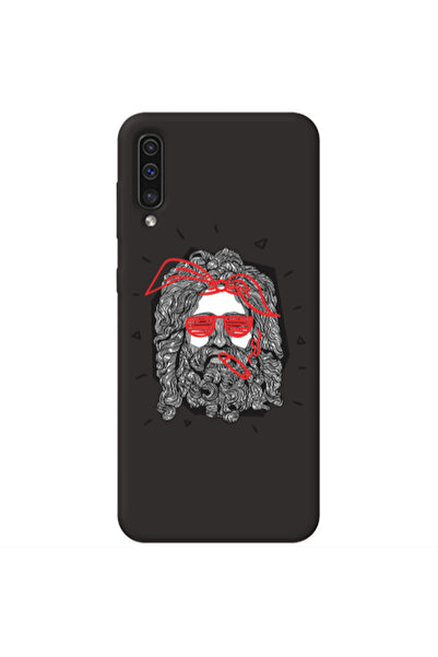 Other Samsung A70 Cool glasses Black Colored Silicone TPU Θήκη