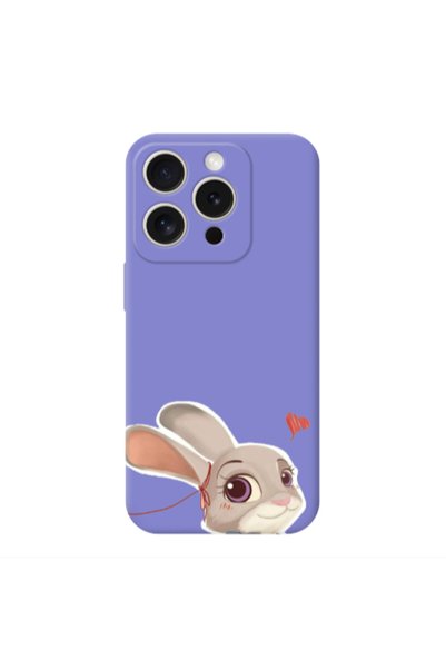 Other Apple iPhone 15 Pro Max Valentines 16 Purple Colored Silicone TPU Θήκη