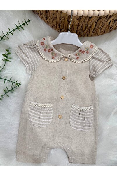 Yollo Kids Premium Quality Baby Romper with Embroidered Collar, Barbatöz Line...