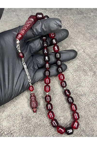 Mos Tespih Imamezi Embroidered Harajuku High-End Powder Amber Prayer Beads