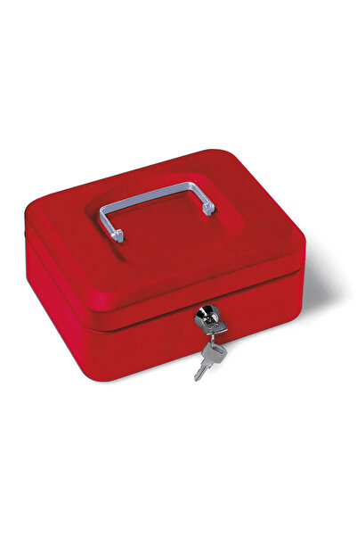 Lebez Cutie de bani metalică 20x16x9cm roșie 063-R