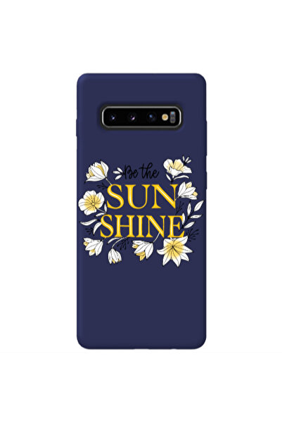 Other Samsung S10 Sun Shine Dark blue Colored Silicone TPU Θήκη
