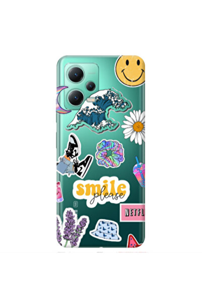Other Xiaomi Redmi Note 12 Pro 5G Smile Moon Transparent Silicone TPU Θήκη