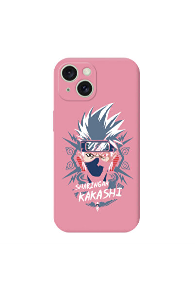 Other Apple iPhone 15 Plus Anime Mangoo Pink Colored Silicone TPU Θήκη