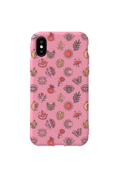 Other Apple iPhone Xs Max Magic potion Pink Colored Silicone TPU Θήκη