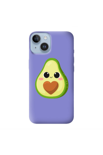 Other Apple iPhone 14 Baby avocado Purple Colored Silicone TPU Θήκη