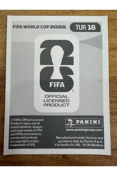 Panini ملصق FWC 26 يونس أكجون TUR 16