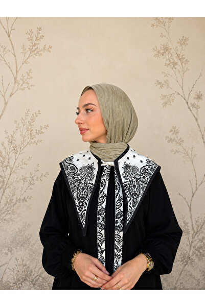 Dolce Shoulder Shawl Collar New Generation – Tieable Daily Use Patterned Wome...