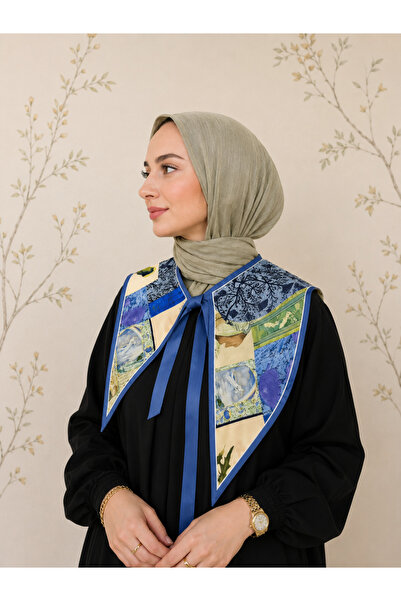 Dolce Shoulder Shawl Collar New Generation – Tieable Daily Use Patterned Wome...