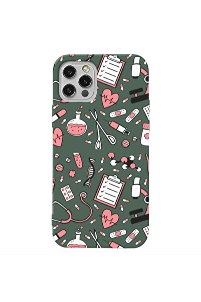 Other Apple iPhone 13 Pro Laboratory Dark Green Colored Silicone TPU Θήκη