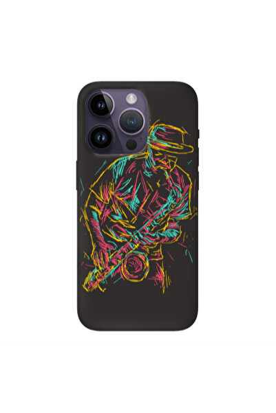 Other Apple iPhone 14 Pro Max Jazz Black Colored Silicone TPU Θήκη