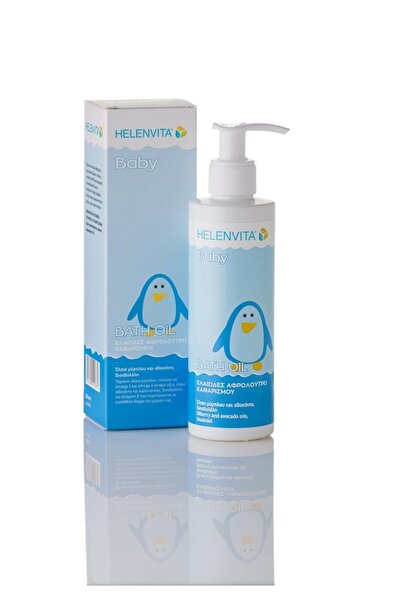 HELENVITA | Baby Bath Oil | Ελαιώδες Αφρόλουτρο Καθαρισμού | 200ml