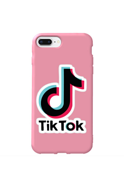 Other Apple iPhone 7 Plus Tik Tok Pink Colored Silicone TPU Θήκη