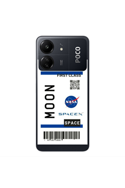 Other Xiaomi Poco C65 Moon spacex Transparent Silicone TPU Θήκη