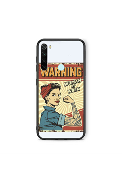 Other Xiaomi Redmi Note 8 Woman at work Black Glossy Θήκη