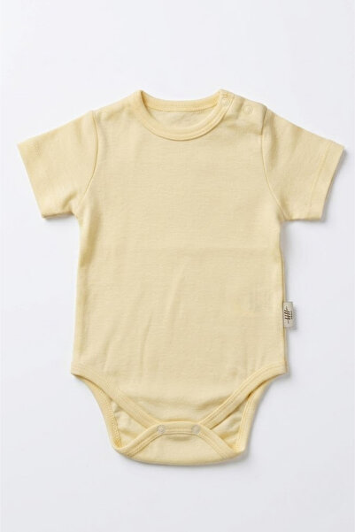LOGO AKSESUAR Unisex Baby 100% Cotton Short Sleeve Snap-On Bodysuit