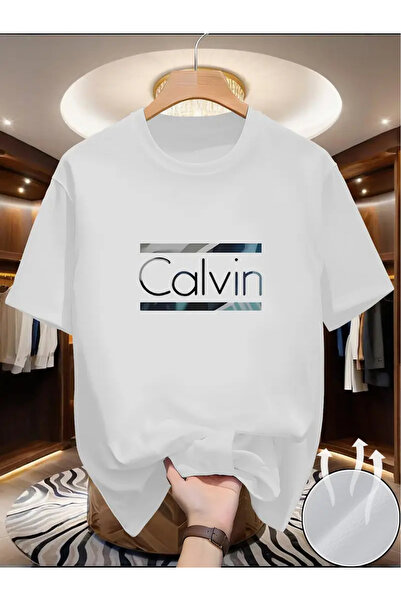 252611 Men's Quick-Dry Breathable T-Shirt - Navy Blue with White Logo Print, ...