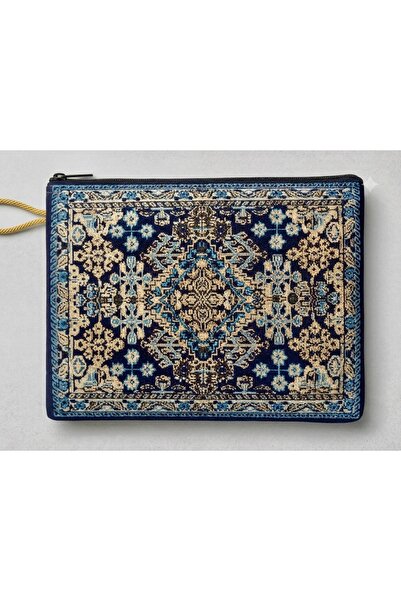 AGB ASTARLI Etnik Desen Kilim Dokuma Büyük Boy Cüzdan - El Çantası 20*15