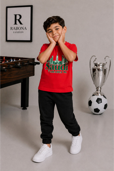 Rabona Fashion Saudi Heritage & Vision Kids T-Shirt