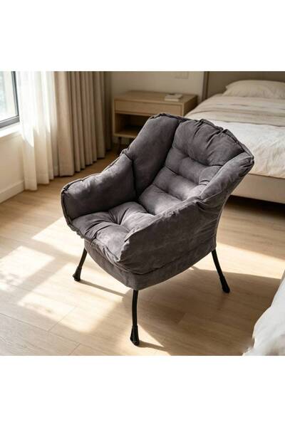 VmaxVision Lazy Chair with Armrest and Side Pocket, Comfy Accent Lounge Chair...