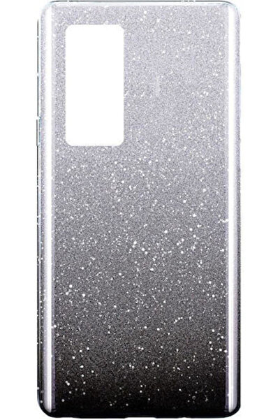 Other Θήκη Σιλικόνης Huawei P40 Pro Λαμπερή Δίχρωμη Μαύρο Κωδικός: 39628