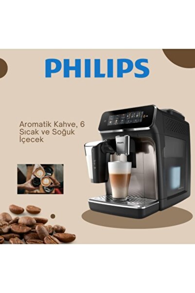 Philips Tam Otomatik Lattego Espresso Makinesi, 3300 Serisi, Silentbrew Tekno...