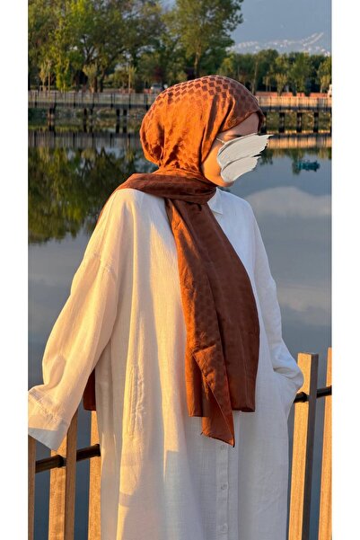 Qalortex Scarf Premium Cotton Jacquard Shawl-Cremit