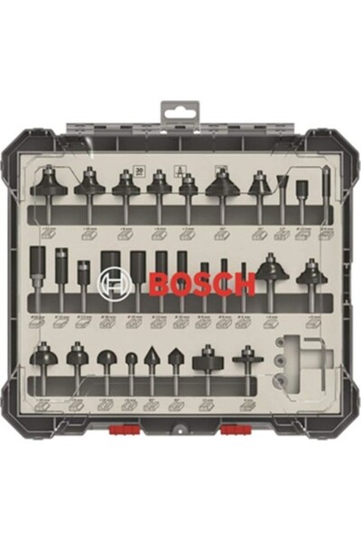Bosch Freze Seti 30 Parça Karışık 6 mm (Pro) 2607017474