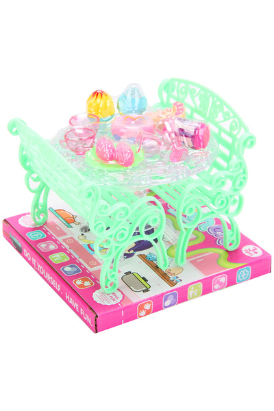 Trifox Set mobilier papusi, Trifox, Plastic, 14 x 12 x 11 cm, 3 ani+, Multicolor