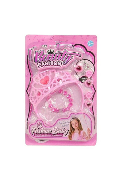 adar , set bijuterii pentru copii din plastic, mix de modele, include tiara s...