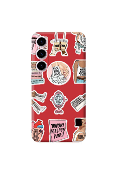 Other Samsung S23 Plus Everything will be okay Red Colored Silicone TPU Θήκη