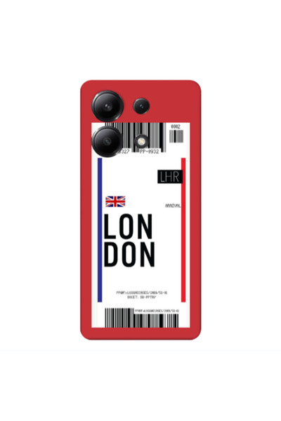 Other Xiaomi Redmi Note 13 4G London Arrival Red Colored Silicone TPU Θήκη