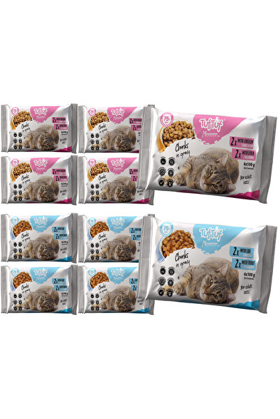 OEM Hrană umedă pisici, TufTuf, 40x100g, Mix de Sortimente, Pisici Adulte, Su...