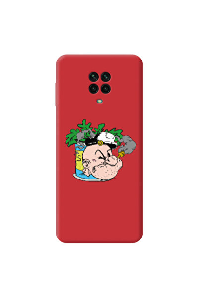 Other Xiaomi Redmi Note 9 Pro Popeye Red Colored Silicone TPU Θήκη