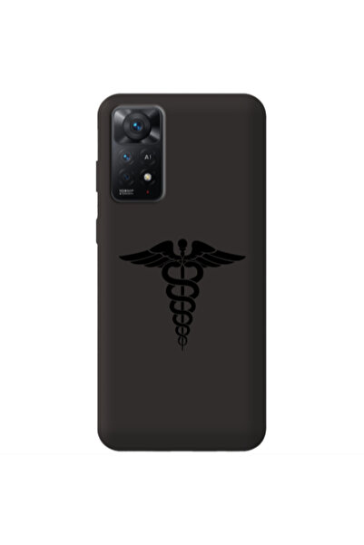 Other Xiaomi Redmi Note 11 4G Medical Spa Black Colored Silicone TPU Θήκη
