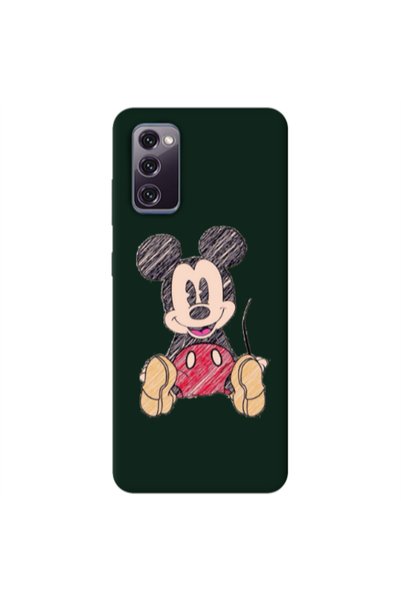 Other Samsung S20 FE Mickey mouse 2 Dark Green Colored Silicone TPU Θήκη