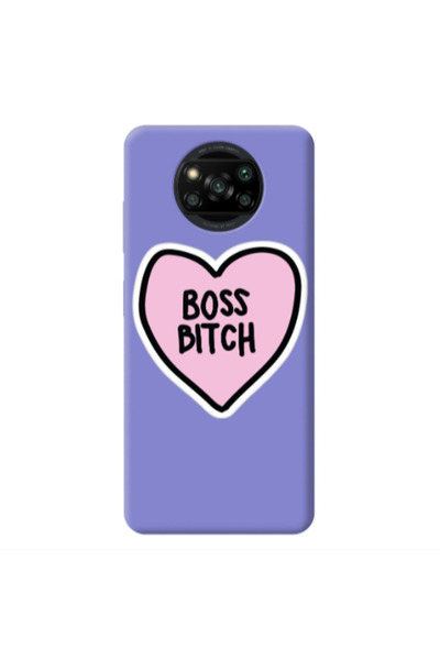 Other Xiaomi Poco X3 /X3 Pro Boss Bitch Purple Colored Silicone TPU Θήκη